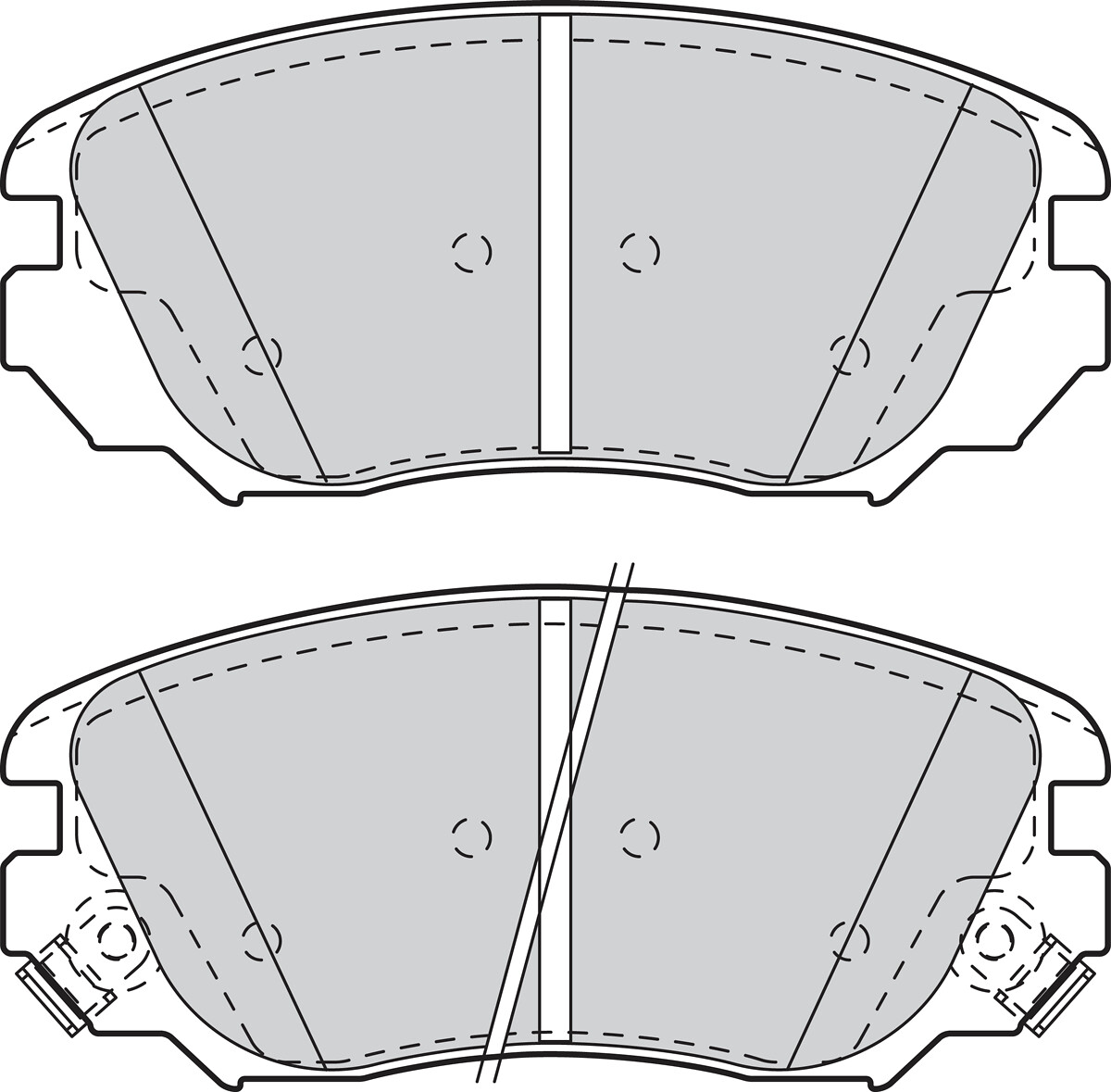 Jeu de 4 plaquettes de frein VALEO ref. 302118